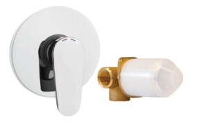 INFINITY Vrchná rozeta pre zmiešavaciu sprchovú batériu pre 1 odberné miesto a podomietkový diel