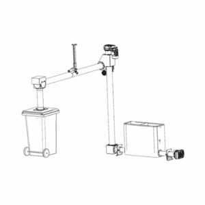 Centrálny výhrab popola s pevným dopravníkom "s odovzdávaním" pre firematic