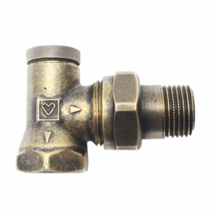 HERZ - Ventil do spiatočky RL-1 "DE LUXE", rohový, vintage