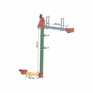Zvislý dopravný systém, pohon 400V pre firematic