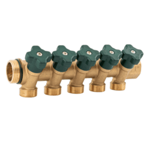 HERZ - Mosadzné rozdeľovače 8530 DN25 pre rozvody pitnej vody s možnosťou uzatvorenia