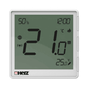 HERZ - THERMIQ DUALIS, Smart regulátor priestorovej teploty pre podlahové vykurovanie, biely