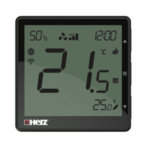 HERZ - THERMIQ FANNOVA, Smart regulátor priestorovej teploty pre Fan Coil, čierny