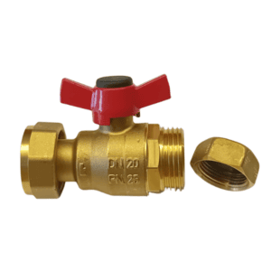 HERZ - Guľový kohút DN20 so zátkou pre čerpadlovú skupinu Pumpfix Compact